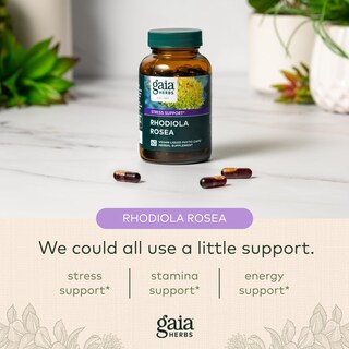 Foto 5 | Suplemento Gaia Herbs Rhodiola Rosea Stress Support 60 Cápsulas - Venta Internacional.
