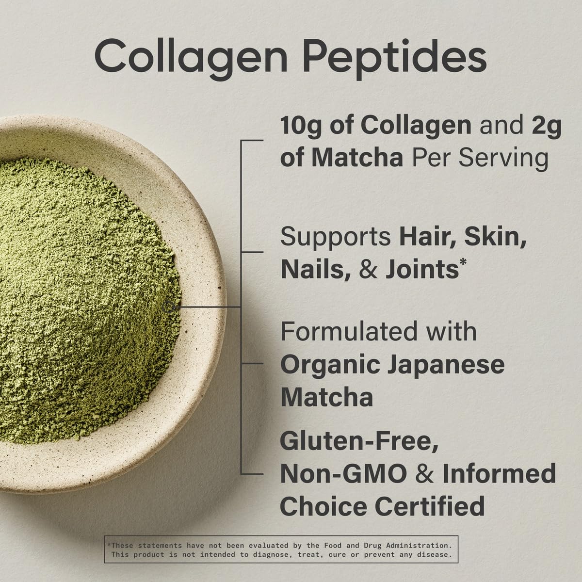 Foto 5 pulgar | Péptidos De Colágeno En Polvo Con Té Verde Matcha Sports Research - Venta Internacional.