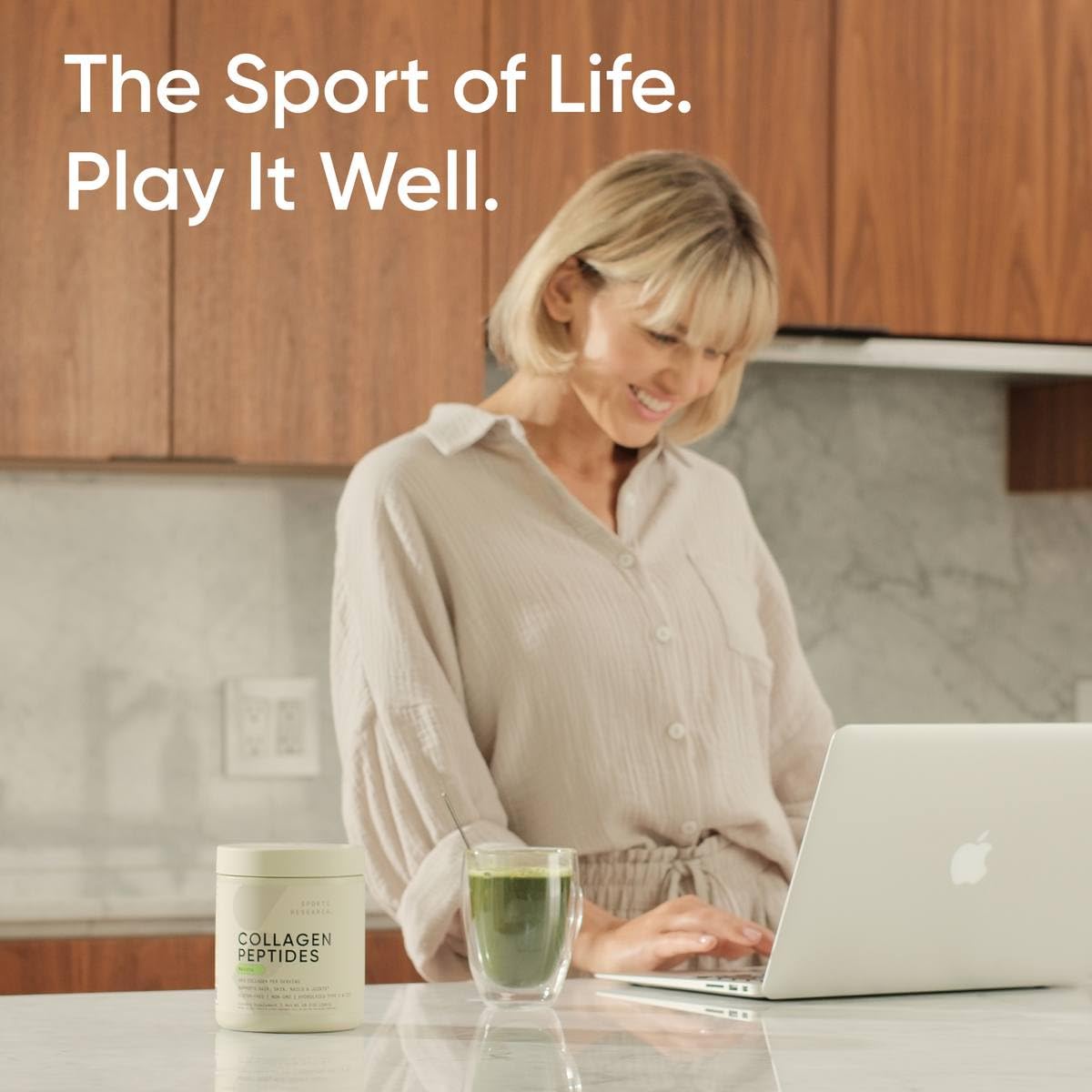Foto 7 | Péptidos De Colágeno En Polvo Con Té Verde Matcha Sports Research - Venta Internacional.
