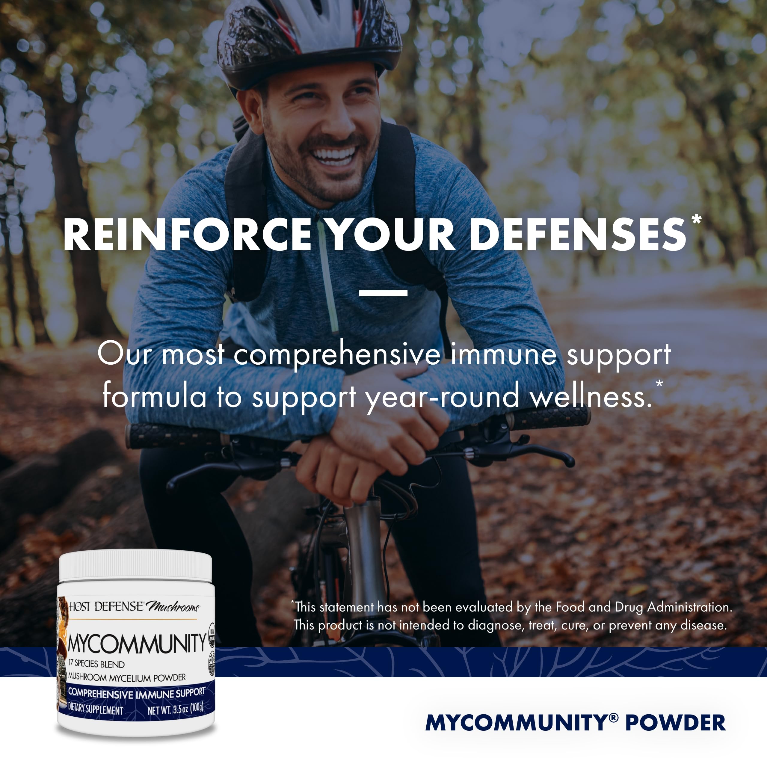 Foto 4 pulgar | Suplemento De Hongos Host Defense Mycommunity 100g - Venta Internacional.