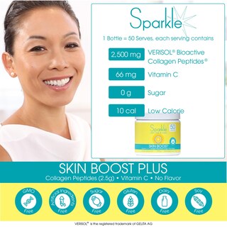 Foto 7 | Suplemento Sparkle Collagen Verisol Skin Boost, 50 Porciones - Venta Internacional.