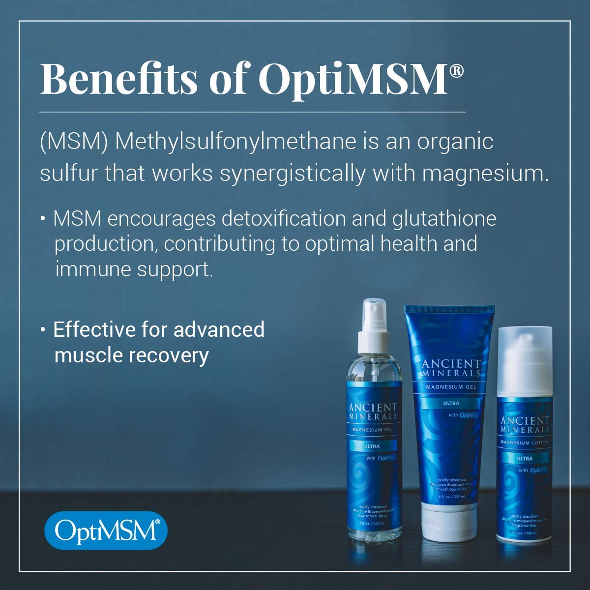 Foto 4 pulgar | Spray De Aceite De Magnesio Ancient Minerals Ultra Con Optimsm 120 Ml - Venta Internacional.