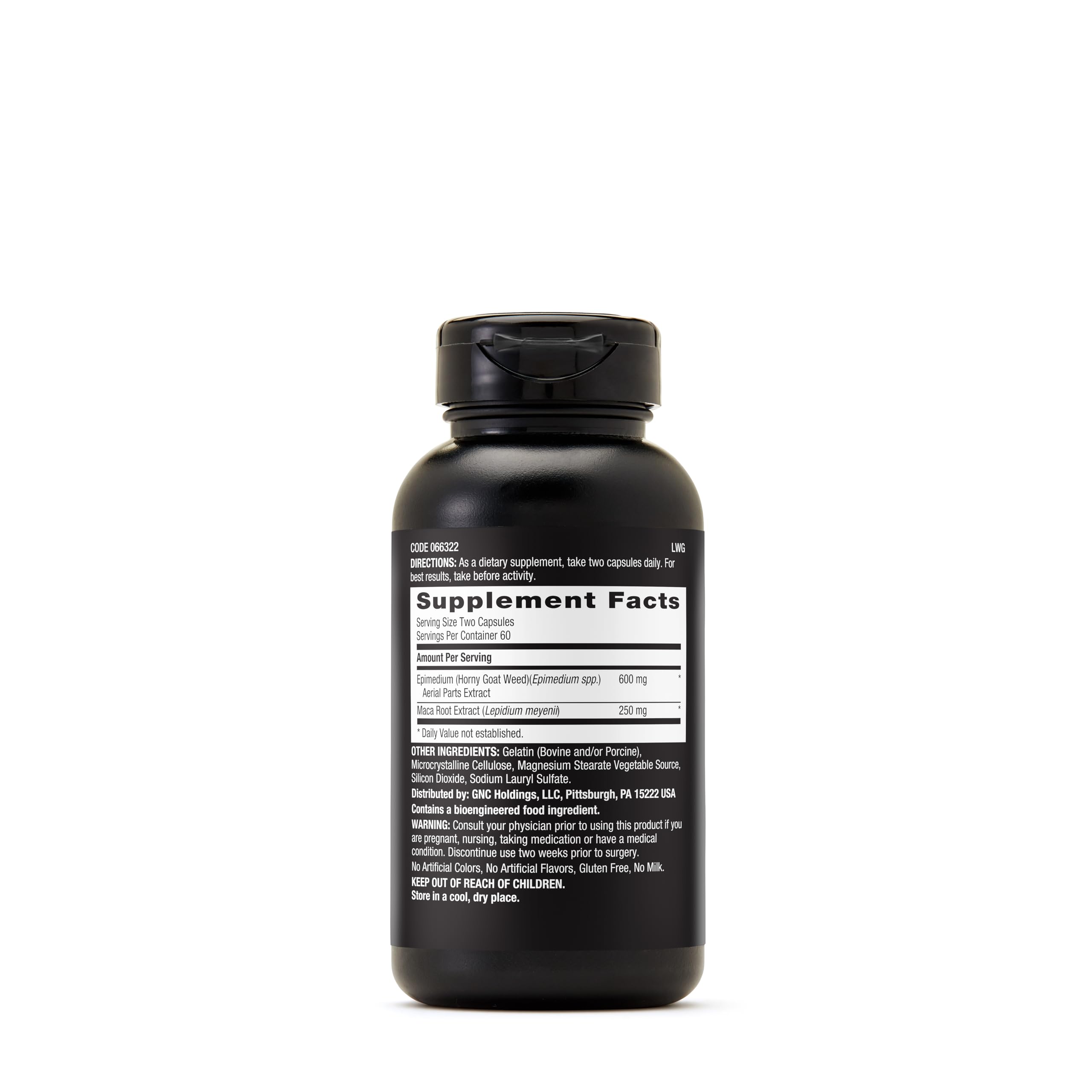 Foto 2 | Suplemento Gnc Horny Goat Weed Para Hombre 120 Cápsulas - Venta Internacional.