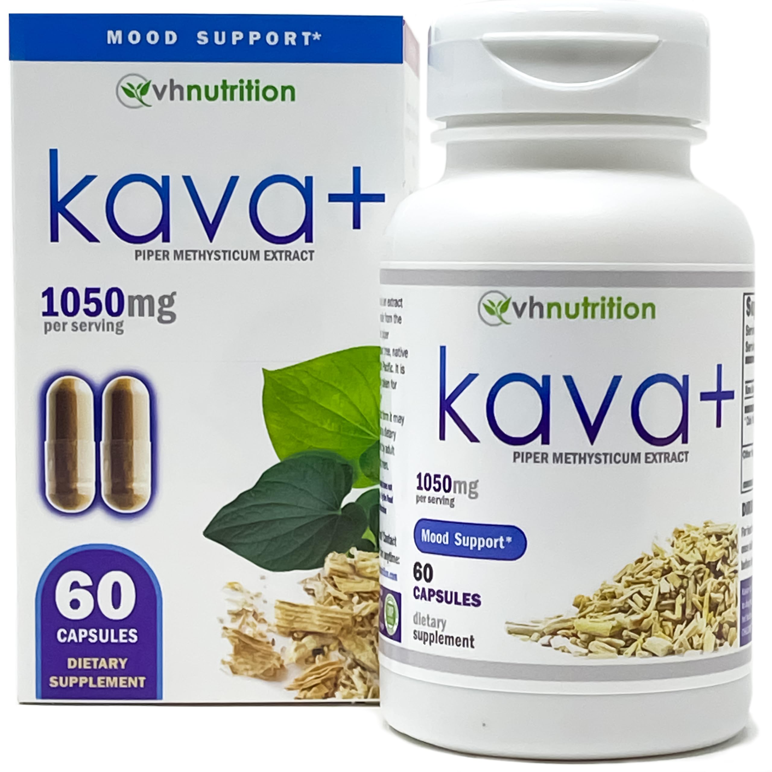 Foto 2 pulgar | Suplemento Vh Nutrition Kava+, Cápsulas De Kava Kava, 1050 Mg - Venta Internacional.