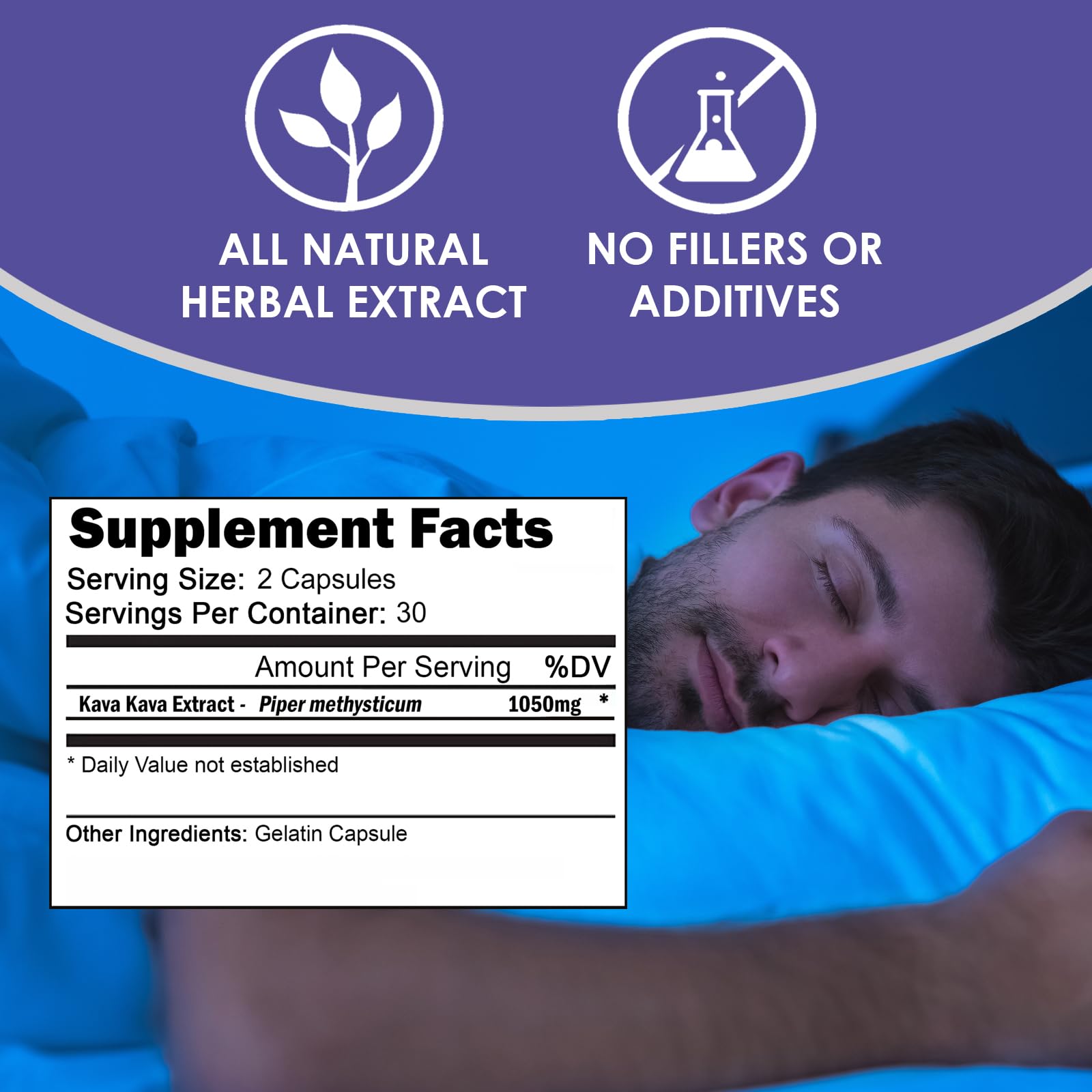 Foto 5 pulgar | Suplemento Vh Nutrition Kava+, Cápsulas De Kava Kava, 1050 Mg - Venta Internacional.