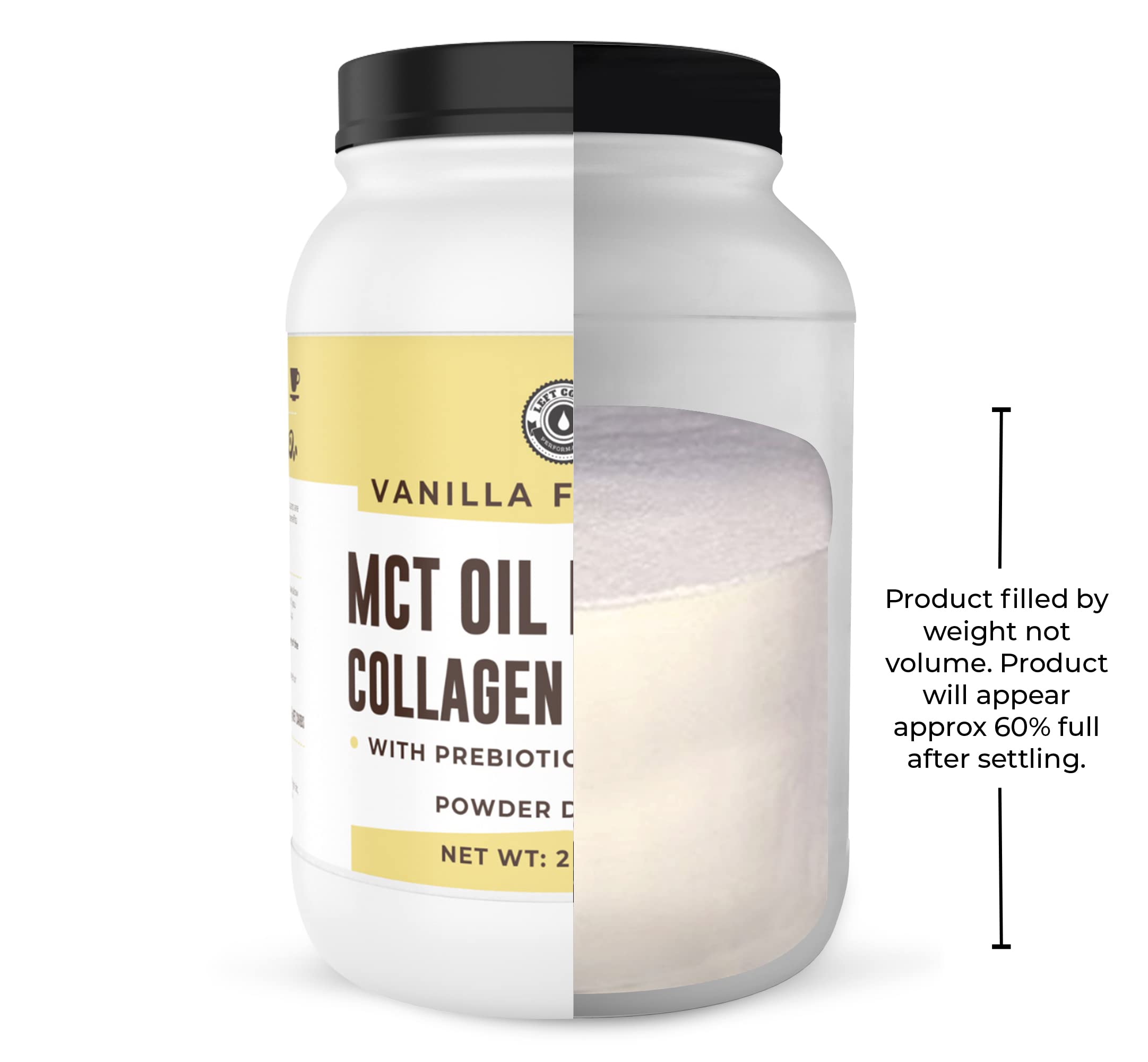 Foto 5 pulgar | Keto Mct En Polvo, Colágeno Y Fibra Prebiótica De Acacia, 960 Ml - Venta Internacional.