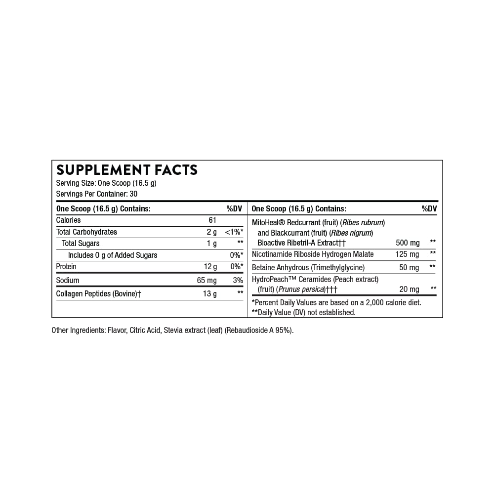 Foto 3 pulgar | Suplemento Thorne Collagen Plus Con Ribósido de Nicotinamida 500 Ml - Venta Internacional