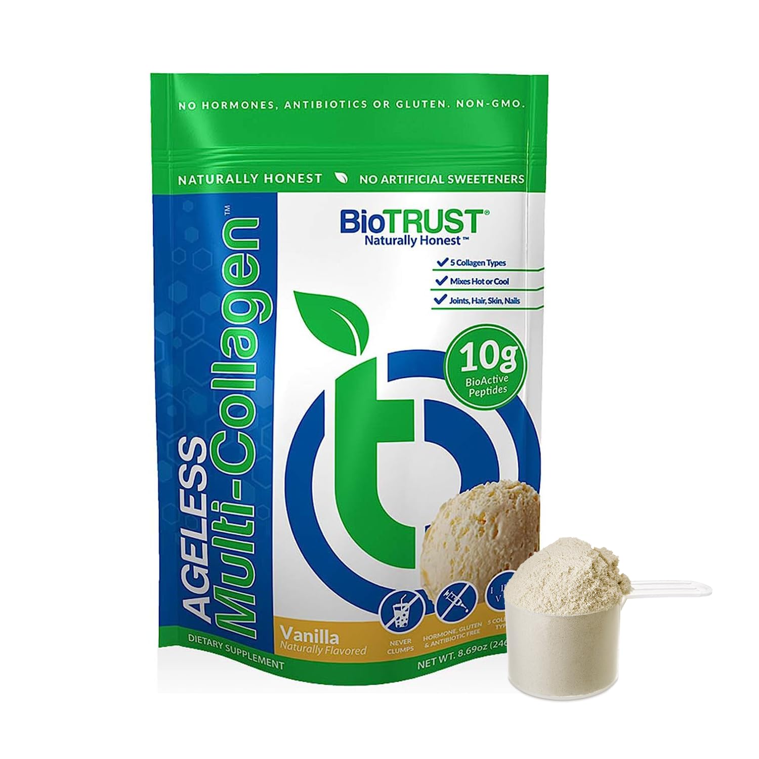 Foto 2 pulgar | Colágeno en Polvo Biotrust Ageless Vainilla - Venta Internacional