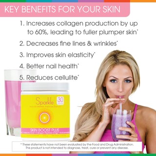 Foto 5 | Colágeno En Polvo Sparkle Skin Boost Plus Acai Lemonade 30 Unidades - Venta Internacional.
