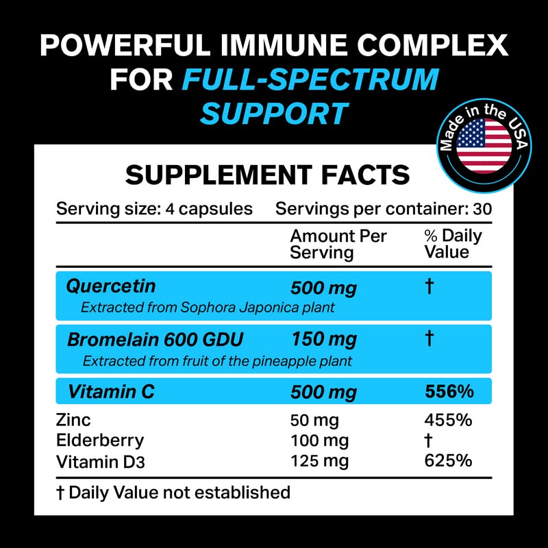 Foto 3 pulgar | Suplemento De Quercetina Oroline Nutrition 500 Mg Con 50 Mg De Zinc - Venta Internacional.