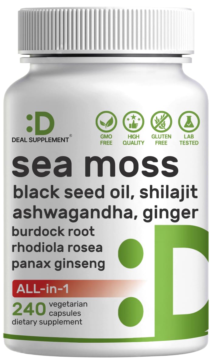 Suplemento Deal Irish Sea Moss 240 Cápsulas Vegetarianas De 7000 Mg - Venta Internacional.