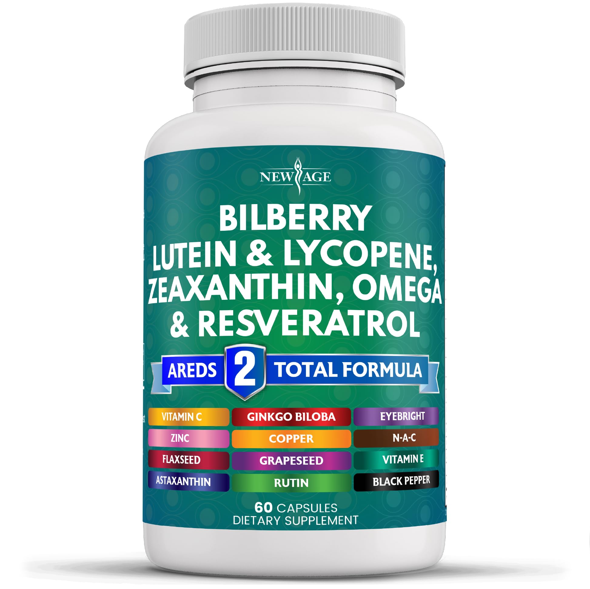 Foto 2 pulgar | Suplemento New Age Eye Health Vitaminas Arándano 6000 Mg - Venta Internacional.