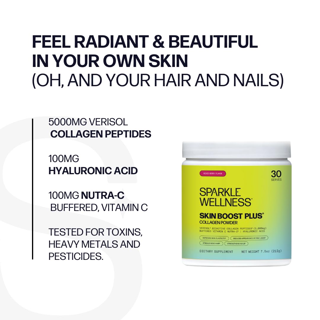 Foto 6 pulgar | Suplemento de Colágeno en Polvo Sparkle Wellness Skin Boost Plus 212 g - Venta Internacional