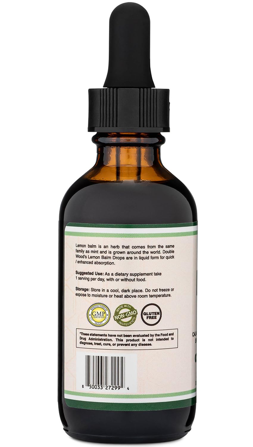 Foto 3 | Suplemento Double Wood Supplements, Tintura De Bálsamo De Limón, 60 Ml - Venta Internacional.