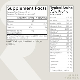 Foto 6 | Péptidos de Colágeno en Polvo Sports Research- Venta Internacional