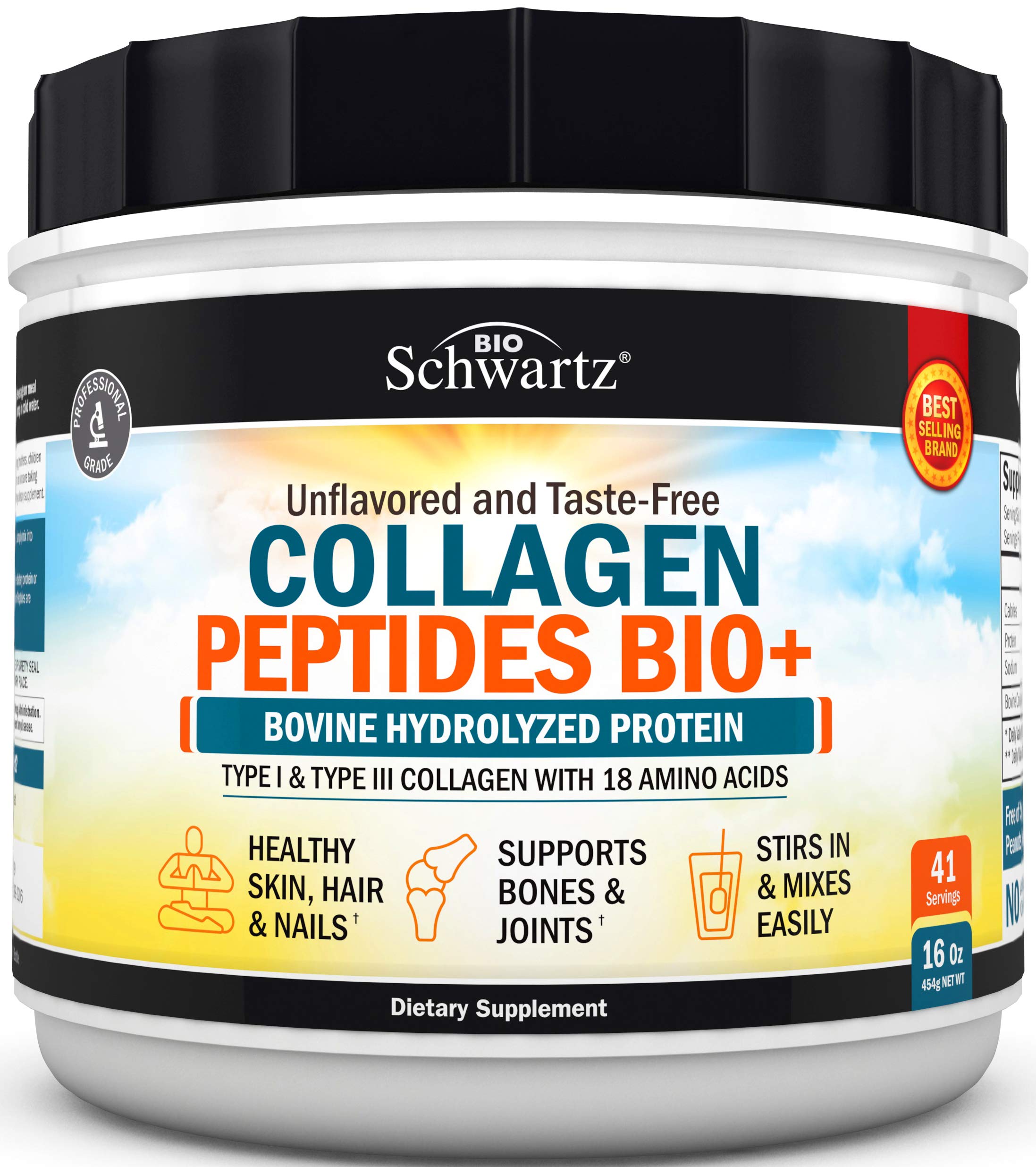 Foto 2 pulgar | Los Péptidos De Colágeno En Polvo Bioschwartz 473 Ml Promueven La Salud - Venta Internacional.