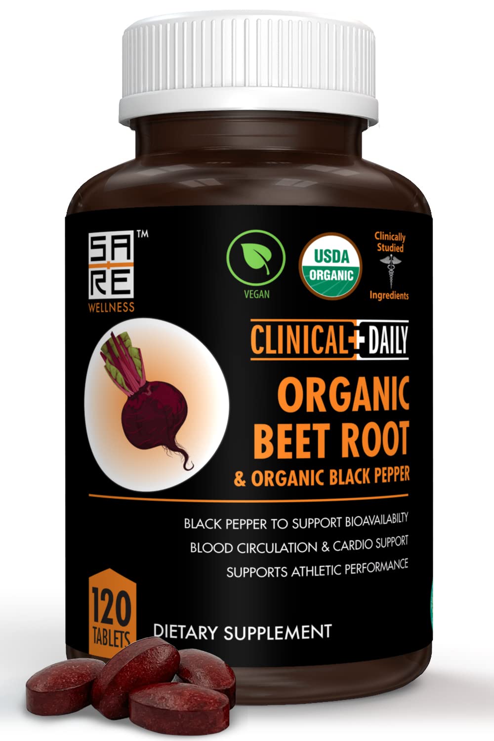 Foto 2 pulgar | Suplemento Clinical Daily Organic Beet Root de 120 Tabletas-Venta Internacional