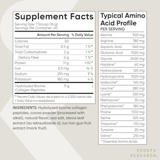 Foto 6 | Suplemento de Péptidos de Colágeno en Polvo Sports Research- Venta Internacional