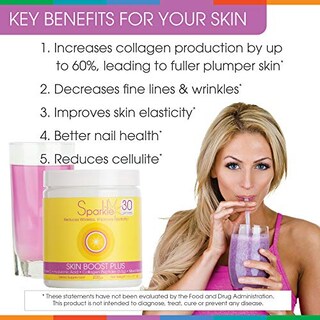 Foto 5 | Colágeno En Polvo Sparkle Skin Boost Plus, 50 Porciones, Cerveza Mixta - Venta Internacional.