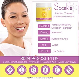 Foto 6 | Colágeno En Polvo Sparkle Skin Boost Plus, 50 Porciones, Cerveza Mixta - Venta Internacional.