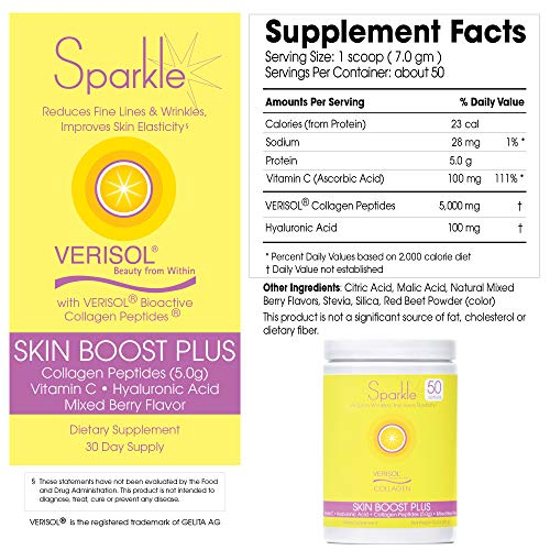 Foto 7 | Colágeno En Polvo Sparkle Skin Boost Plus, 50 Porciones, Cerveza Mixta - Venta Internacional.