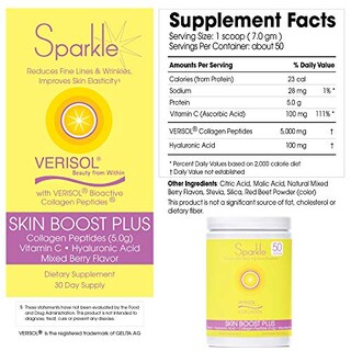 Foto 7 | Colágeno En Polvo Sparkle Skin Boost Plus, 50 Porciones, Cerveza Mixta - Venta Internacional.
