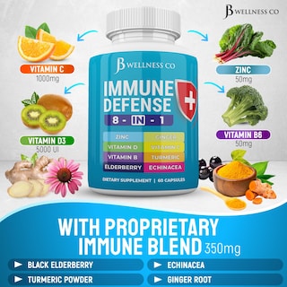 Foto 6 | Suplemento Jb Wellness Immune Support 8 en 1 Paquete de 2 - Venta Internacional