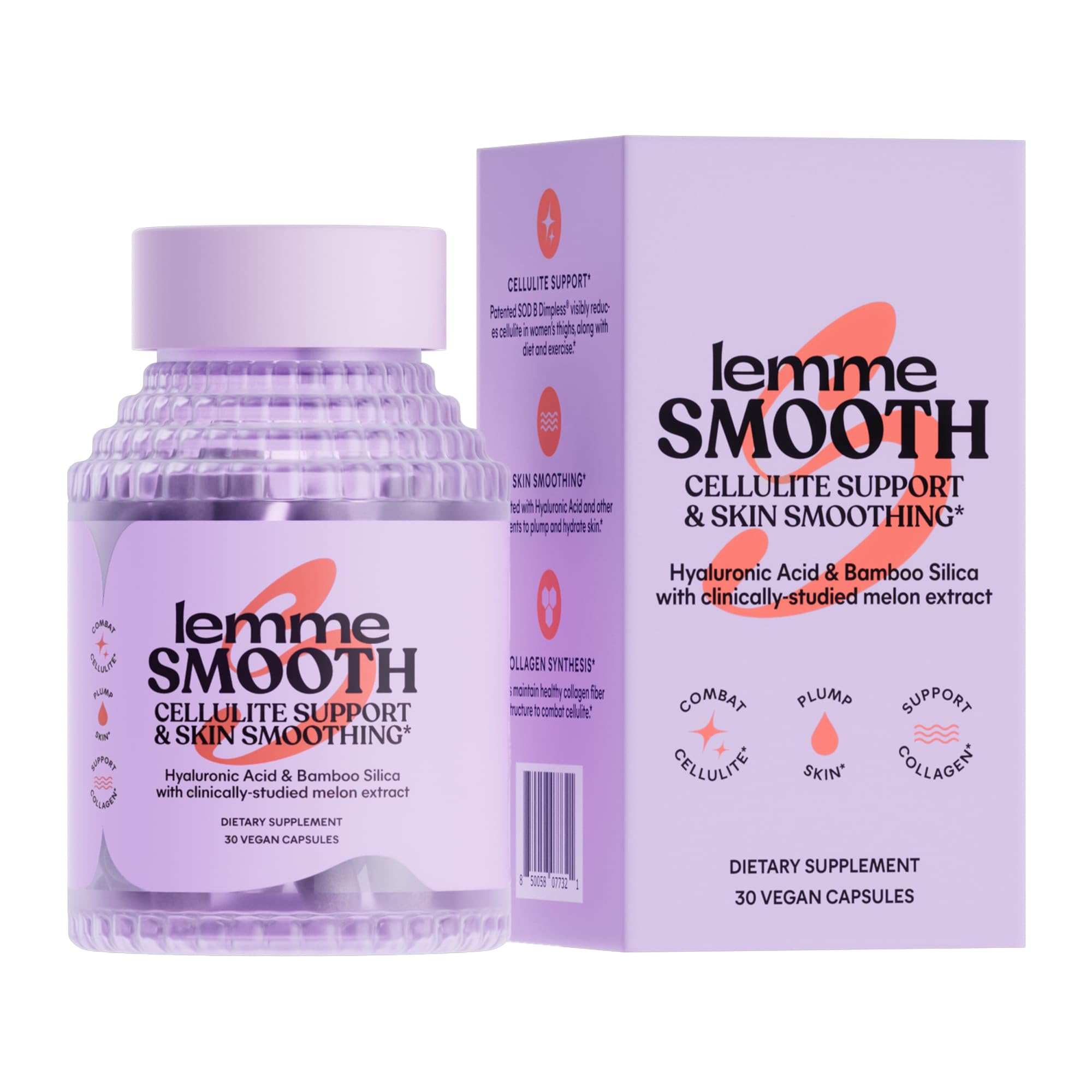 Foto 1 | Suplemento Lemme Smooth, Cápsulas Anticelulíticas, 30 Unidades, Para Mujeres - Venta Internacional.