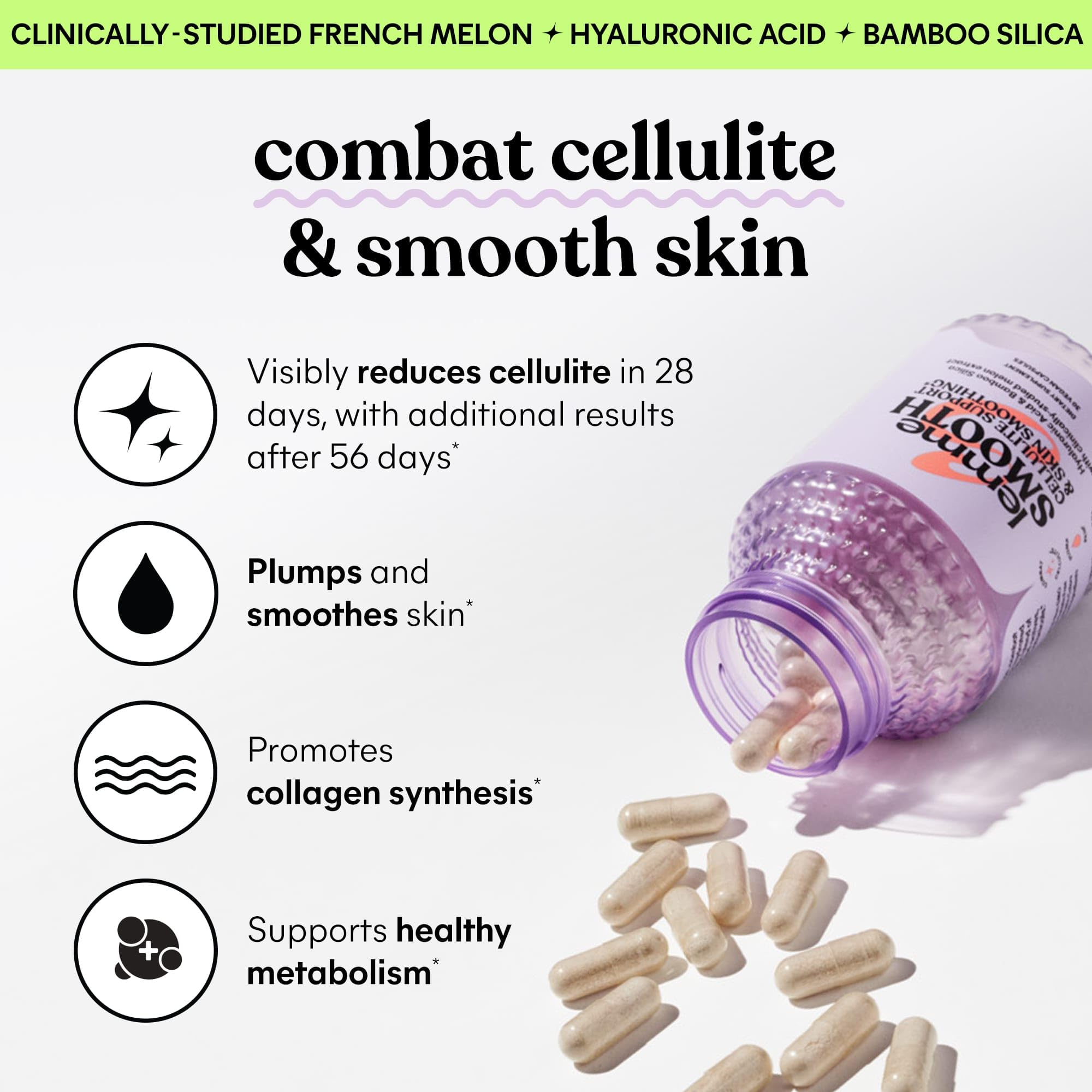 Foto 3 pulgar | Suplemento Lemme Smooth, Cápsulas Anticelulíticas, 30 Unidades, Para Mujeres - Venta Internacional.