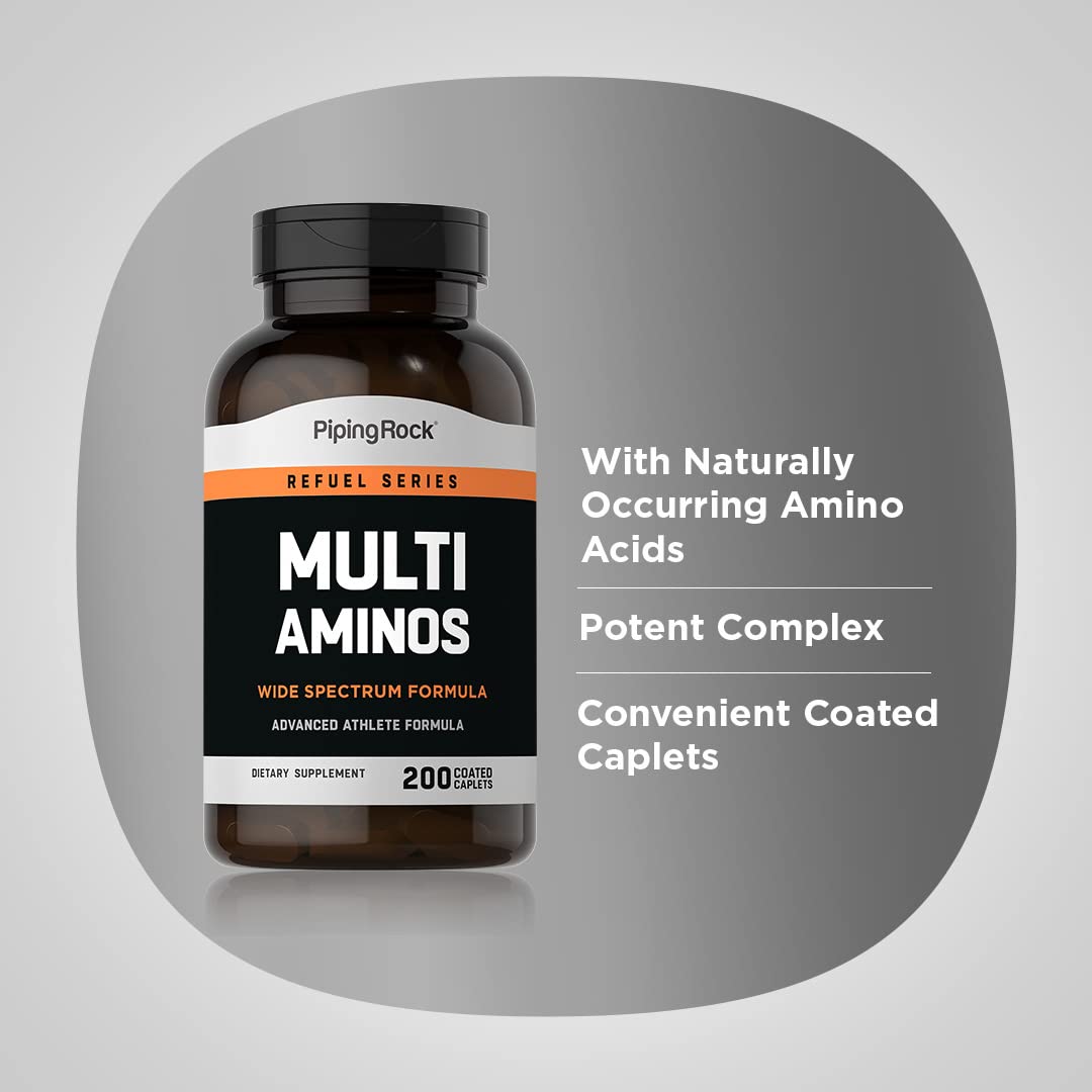 Foto 4 | Suplemento Piping Rock Multi Aminoacid 200 Comprimidos - Venta Internacional.