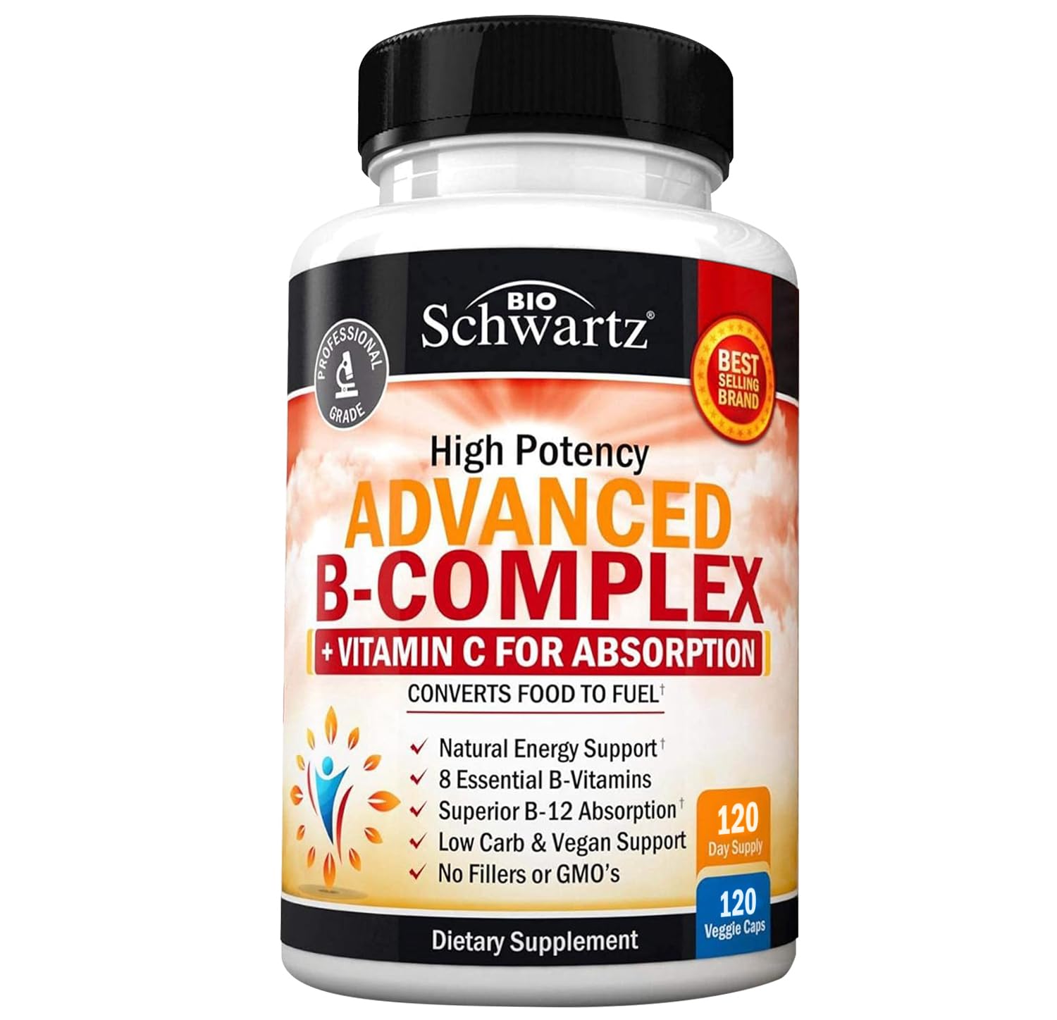 Foto 2 pulgar | Suplemento del Complejo de Vitamina B BioSchwartz con Vitamina C 120 Cápsulas - Venta Internacional