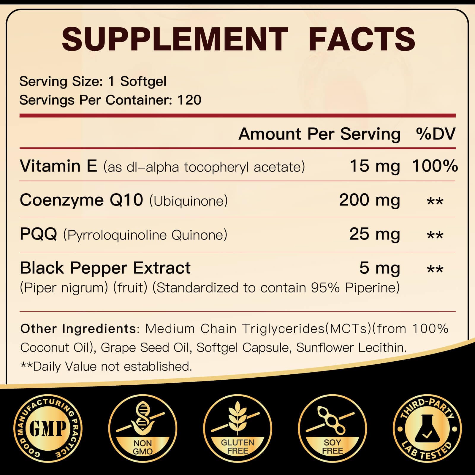 Foto 3 pulgar | Suplemento Drfoster Coq10 200 Mg Con Vitamina E Y Pqq 120 Porciones - Venta Internacional.