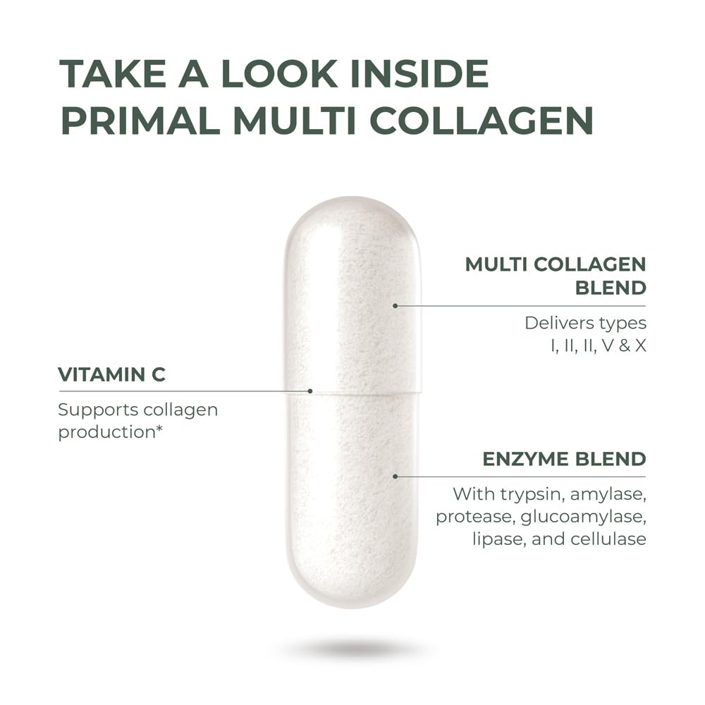 Foto 5 pulgar | Suplemento Primal Harvest Multi Collagen 120 Cápsulas - Venta Internacional