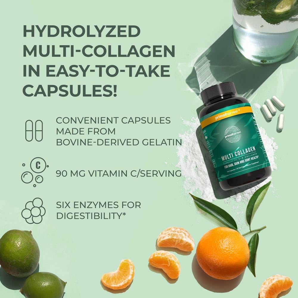 Foto 6 pulgar | Suplemento Primal Harvest Multi Collagen 120 Cápsulas - Venta Internacional