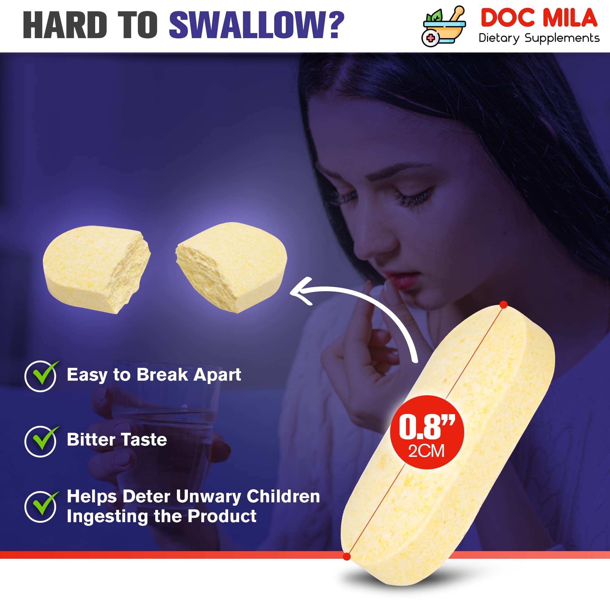 Foto 6 pulgar | Suplemento Doc Mila de Ácido Alfa Lipoico 600 Mg 120 Cápsulas - Venta Internacional