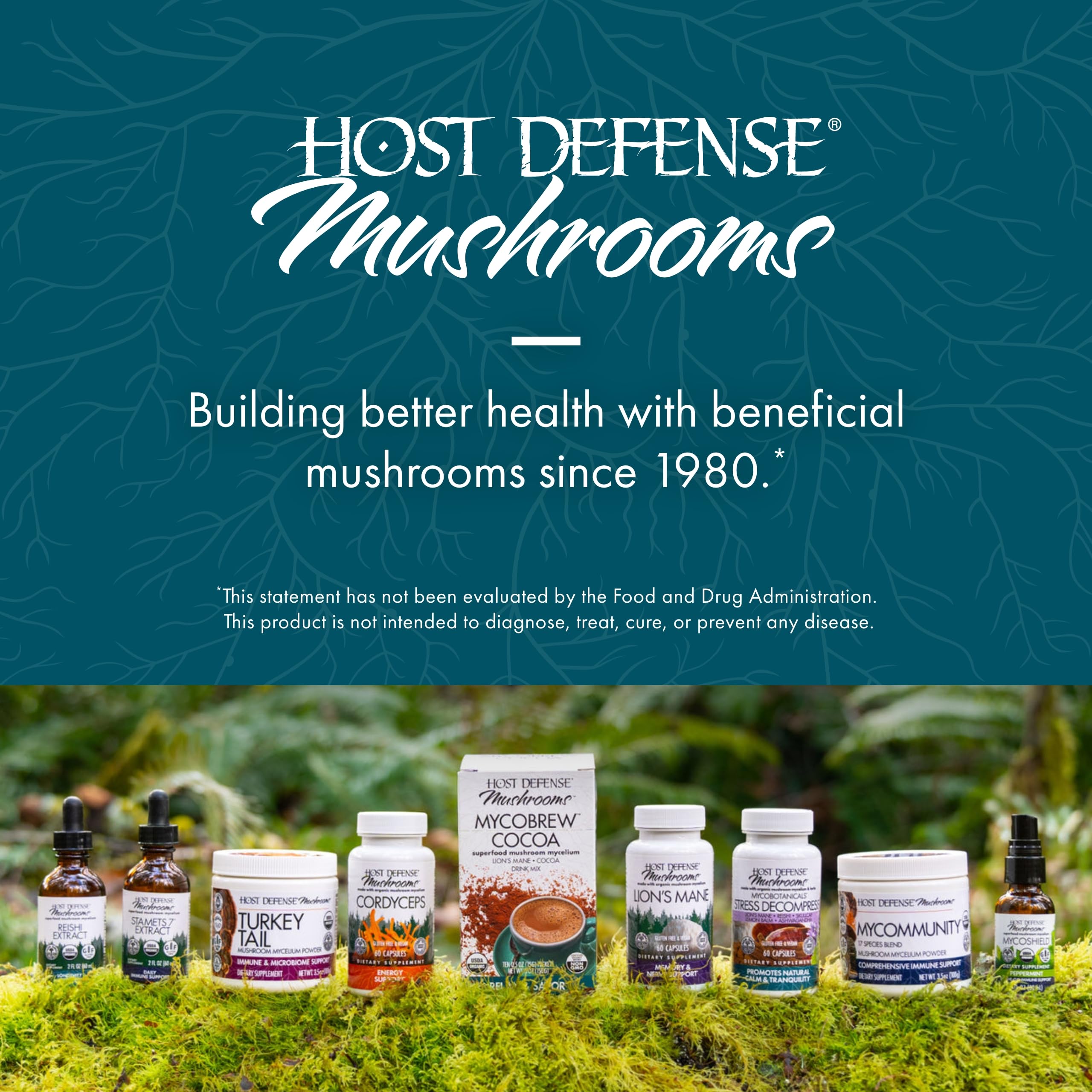Foto 8 pulgar | Cápsulas de Reishi Supplement Host Defense 60 Cápsulas - Venta Internacional