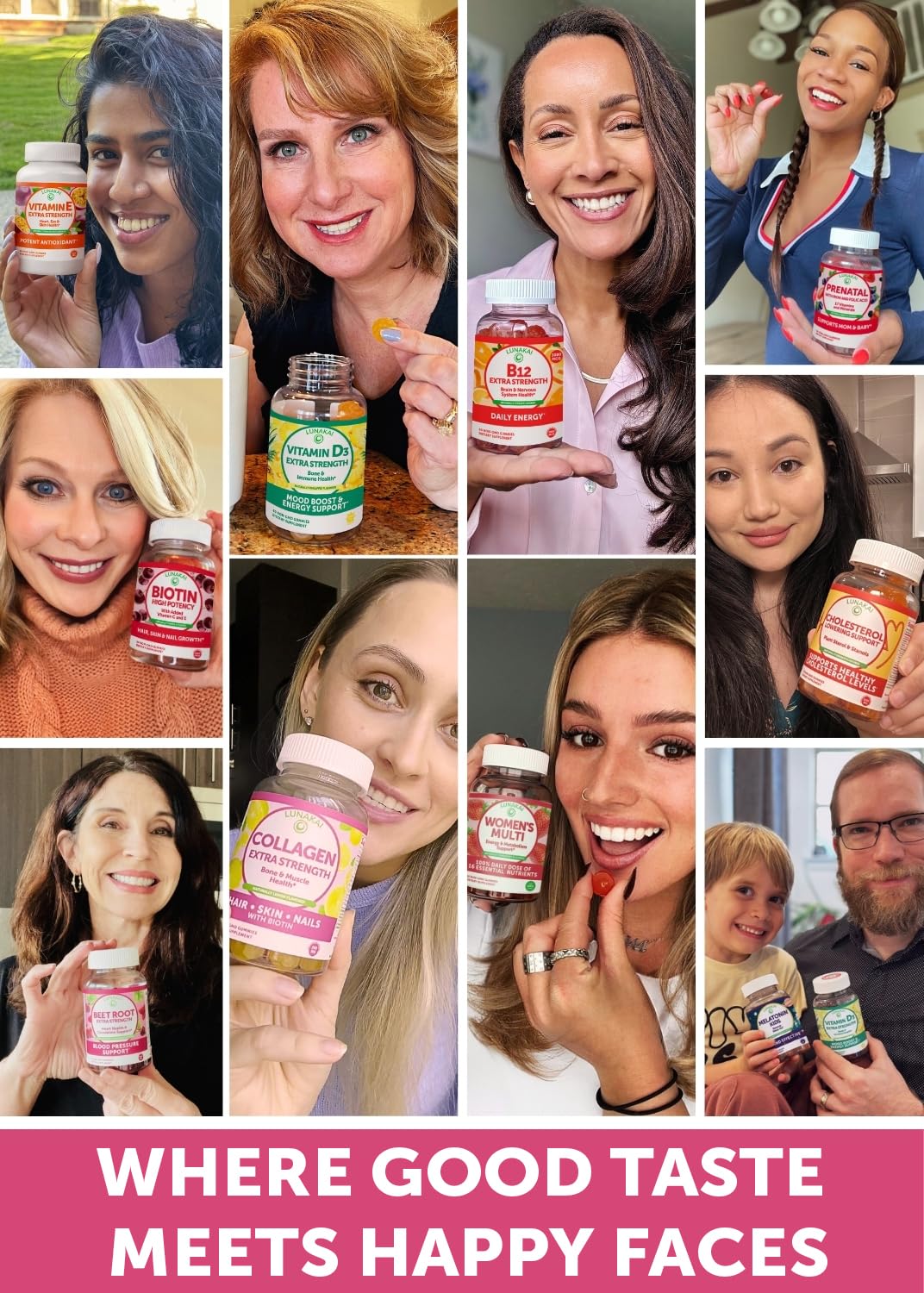 Foto 4 | Gomitas De Colágeno Lunakai Con Biotina Para Hombres Y Mujeres De Más De 50, 60 Unidades - Venta Internacional.