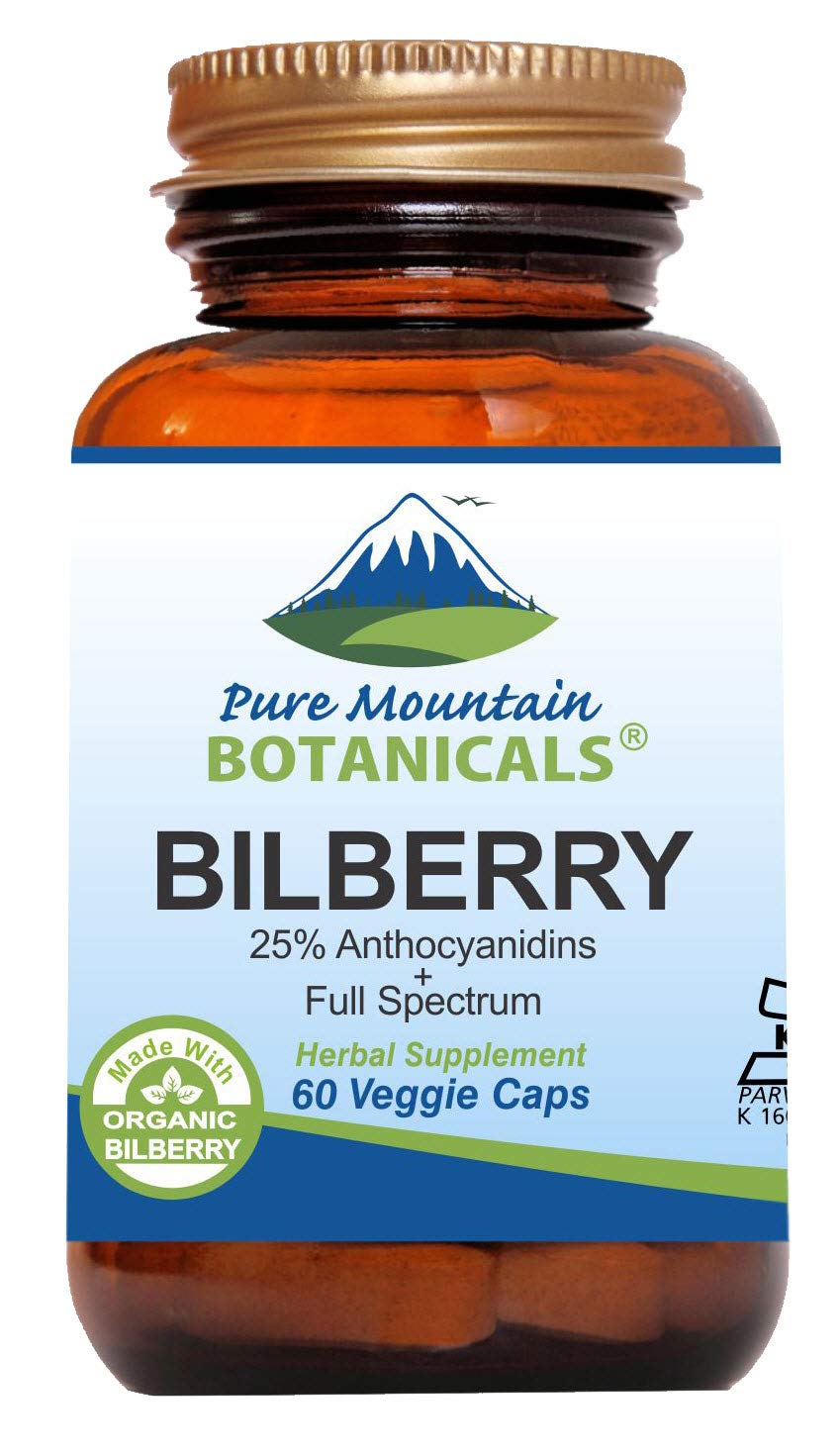 Foto 2 pulgar | Suplemento de Extracto de Arándano Pure Mountain Botanicals 250 Mg - Venta Internacional