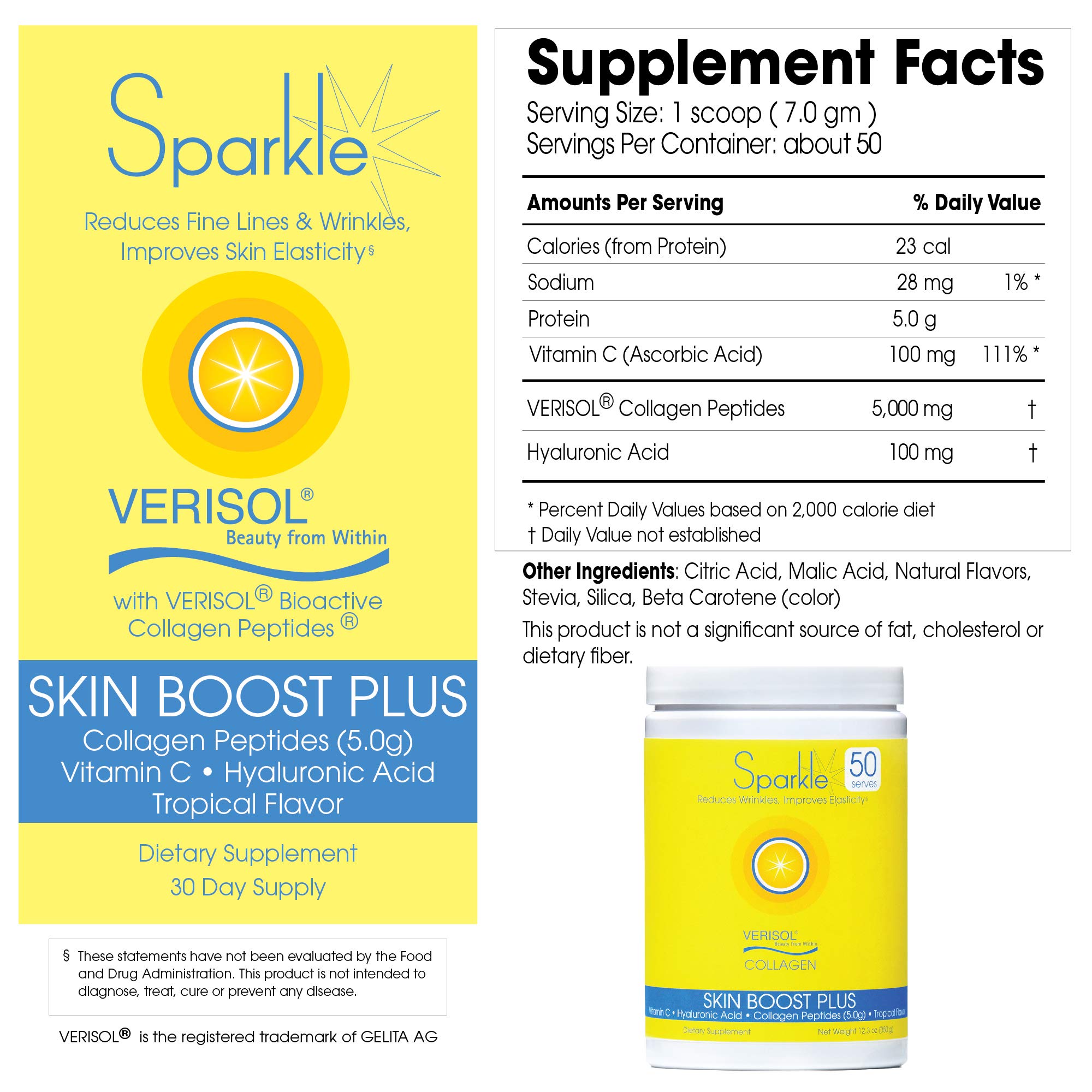 Foto 8 pulgar | Suplemento De Colágeno En Polvo Sparkle Wellness Skin Boost Plus - Venta Internacional.