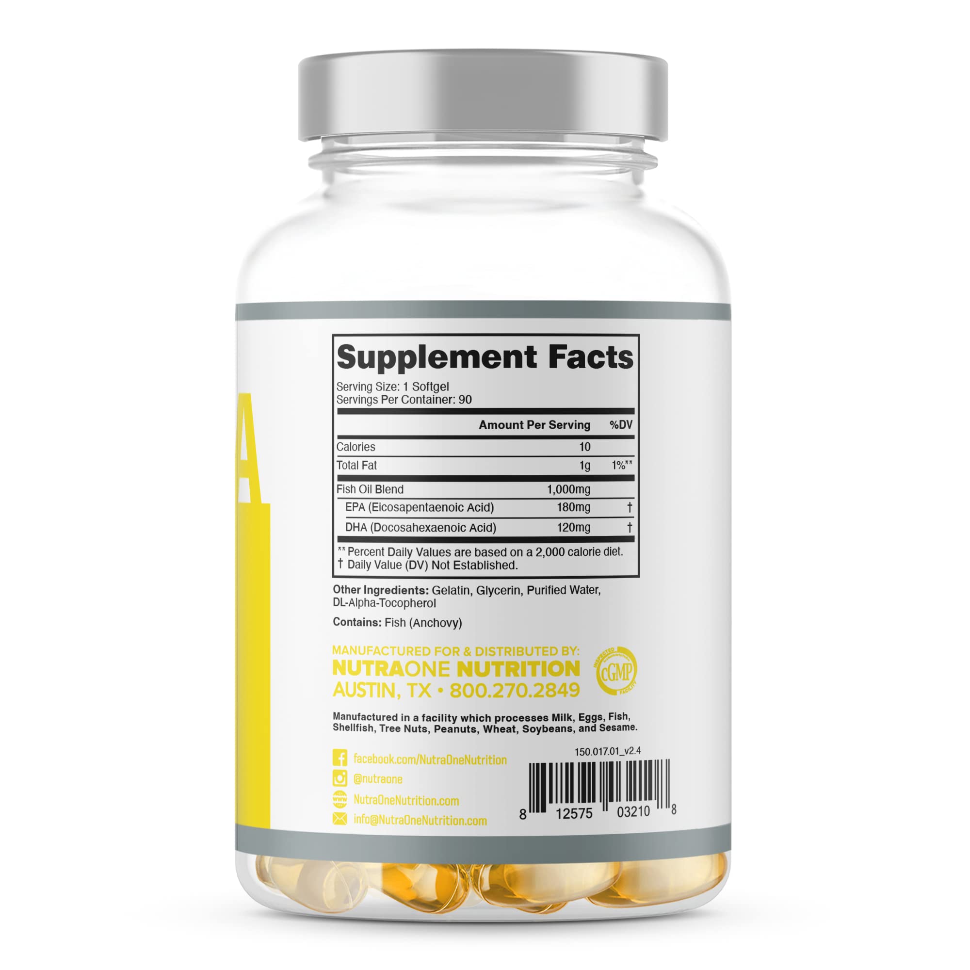 Foto 4 pulgar | Suplemento De Aceite De Pescado Omegaone Omegaone Omega-3 90 Píldoras - Venta Internacional.