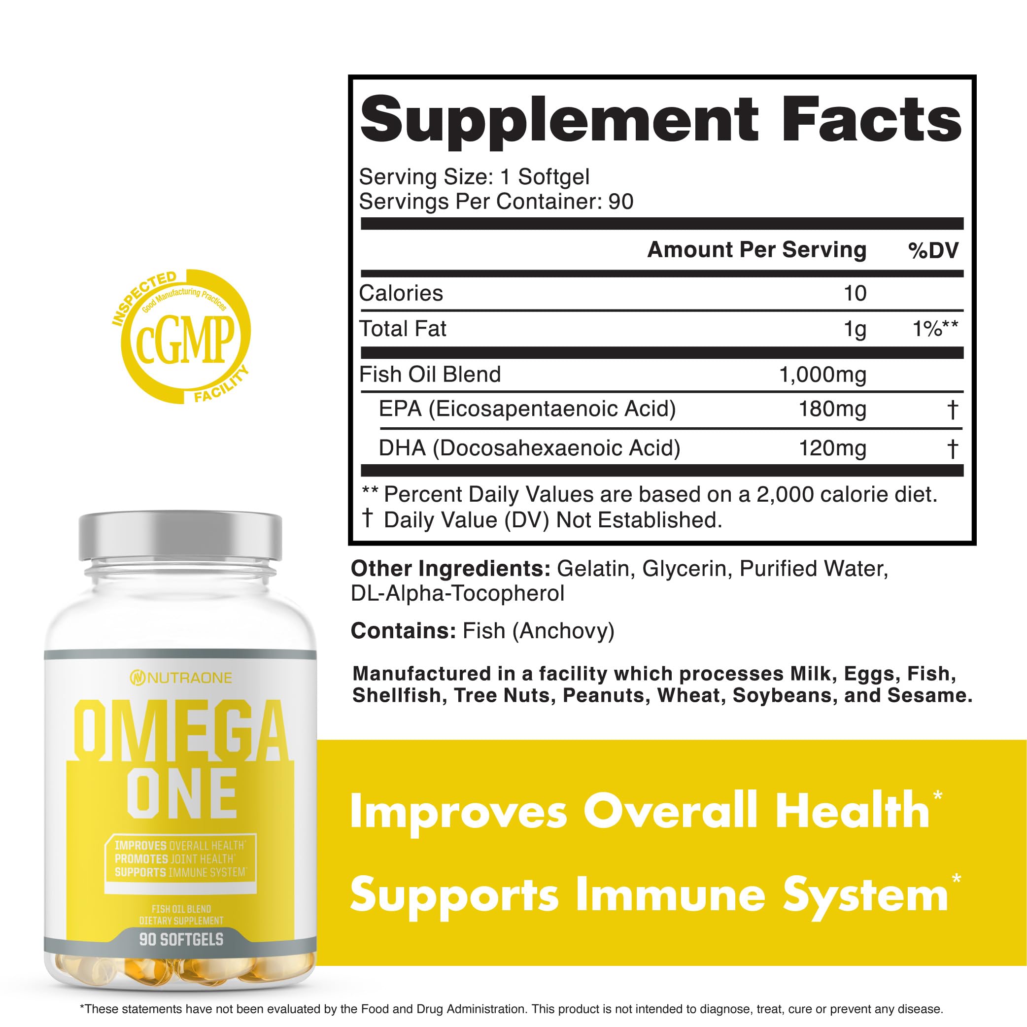 Foto 5 | Suplemento De Aceite De Pescado Omegaone Omegaone Omega-3 90 Píldoras - Venta Internacional.