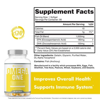 Foto 5 | Suplemento De Aceite De Pescado Omegaone Omegaone Omega-3 90 Píldoras - Venta Internacional.