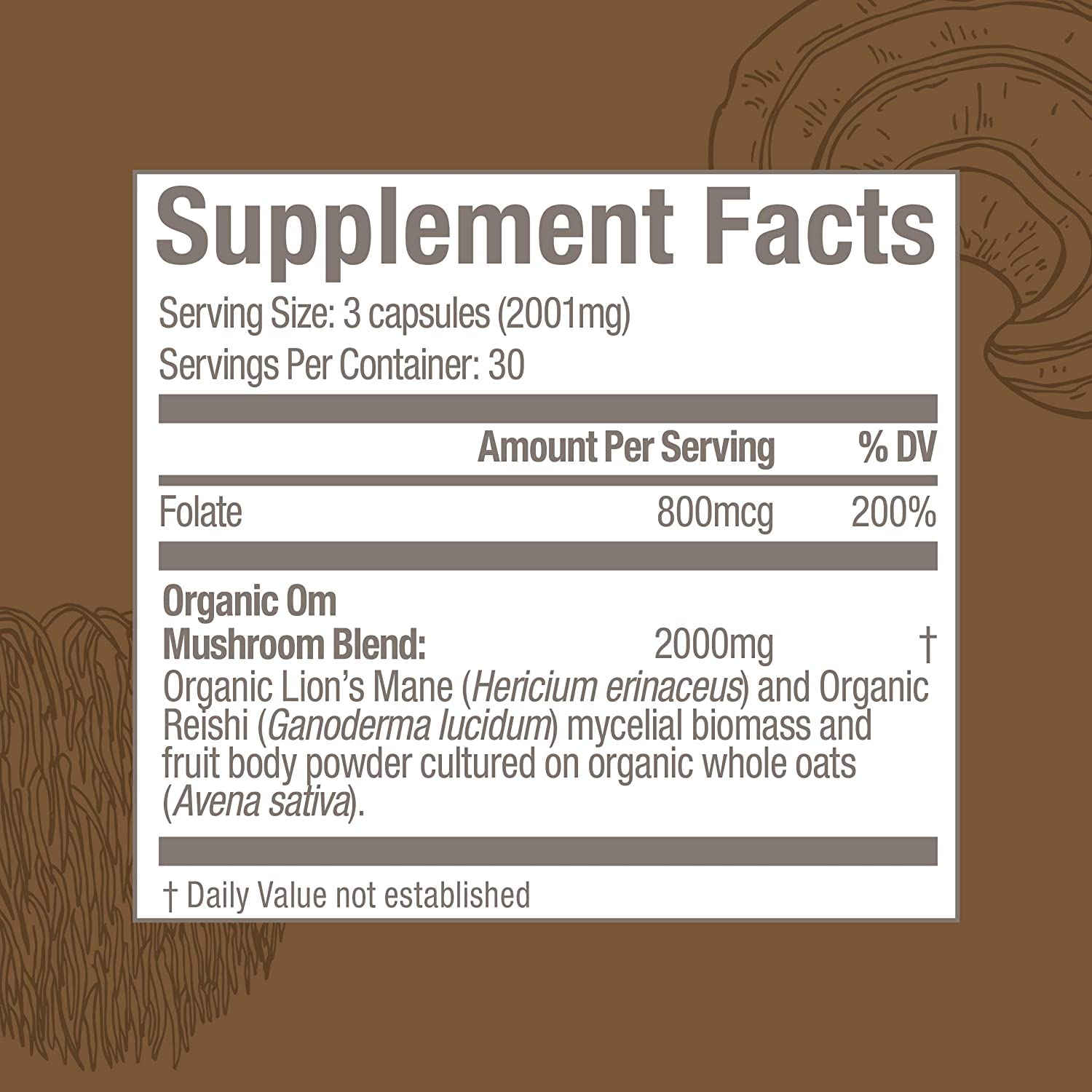 Foto 5 pulgar | Suplemento Om Mushroom Superfood Brain Fuel 90 Cápsulas - Venta Internacional