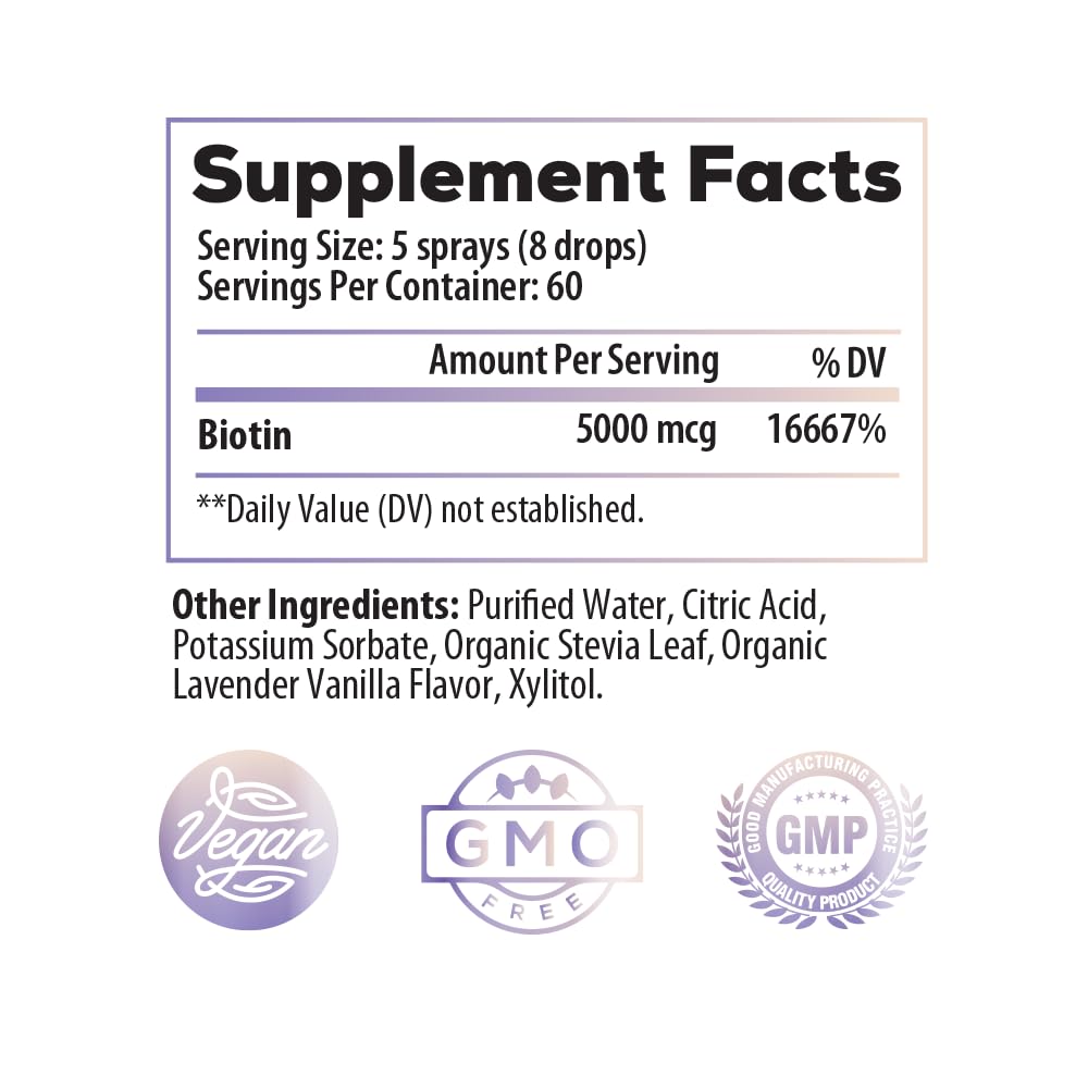 Foto 3 pulgar | Suplemento Ideal Para Infusión De Biotina, 5000 Mcg, Líquido Sublingual - Venta Internacional.