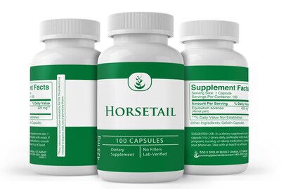 Foto 4 | Suplementos Dietéticos Con Ingredientes Puros Y Originales Cola De Caballo, 100 Cápsulas - Venta Internacional.
