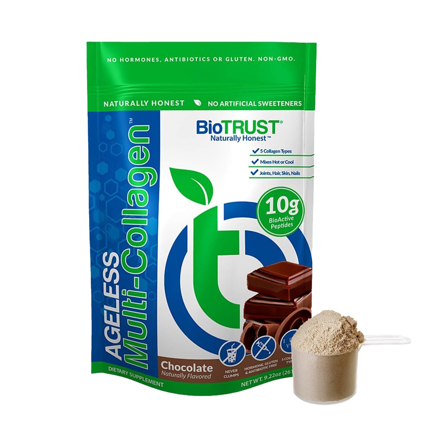 Foto 2 pulgar | Colágeno en Polvo Biotrust Ageless Chocolate - Venta Internacional