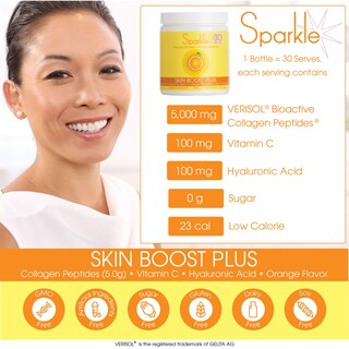 Foto 7 | Bebida Complementaria Sparkle Skin Boost Plus Verisol Collagen - Venta Internacional.