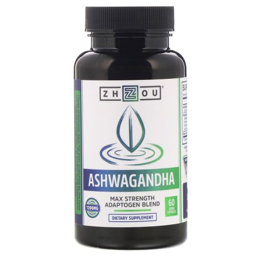 Suplemento Ashwagandha De Zhou Nutrition 60 Cápsulas - Venta Internacional.