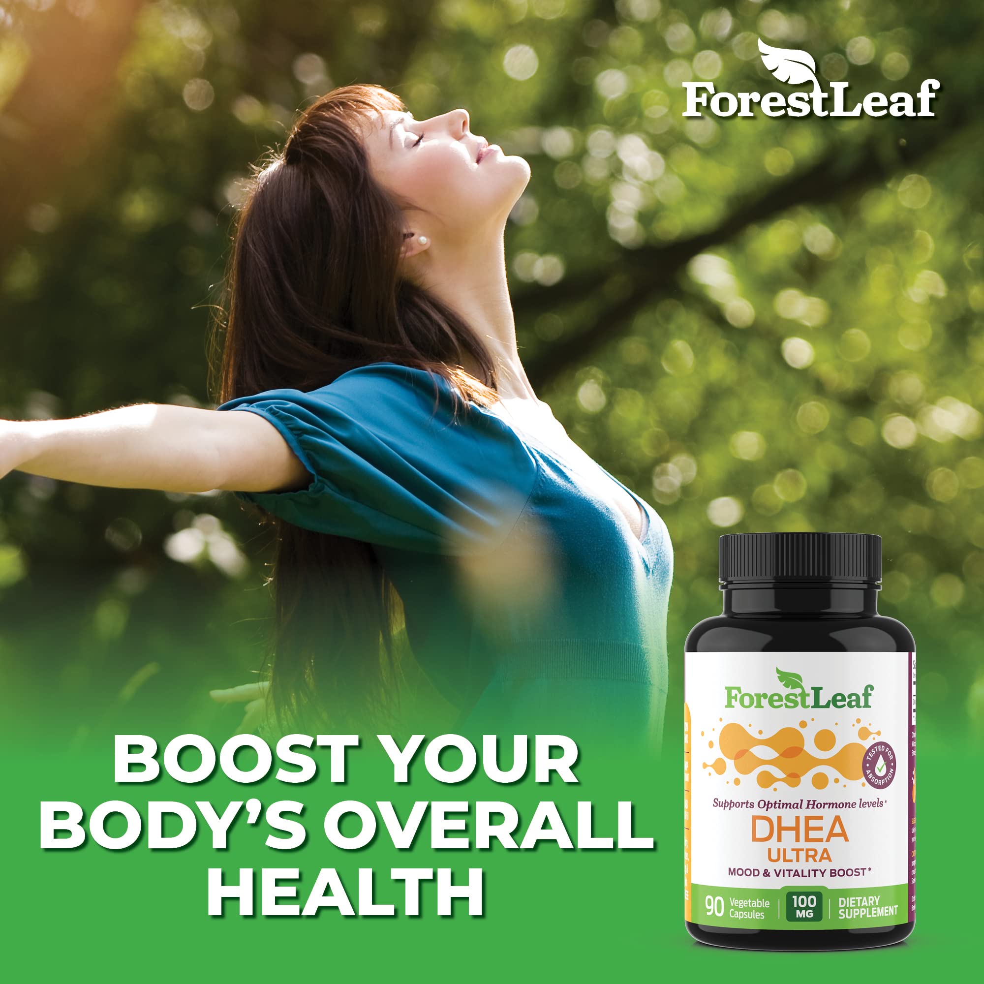 Foto 7 | Suplemento Forestleaf Dhea de 90 Cápsulas-Venta Internacional