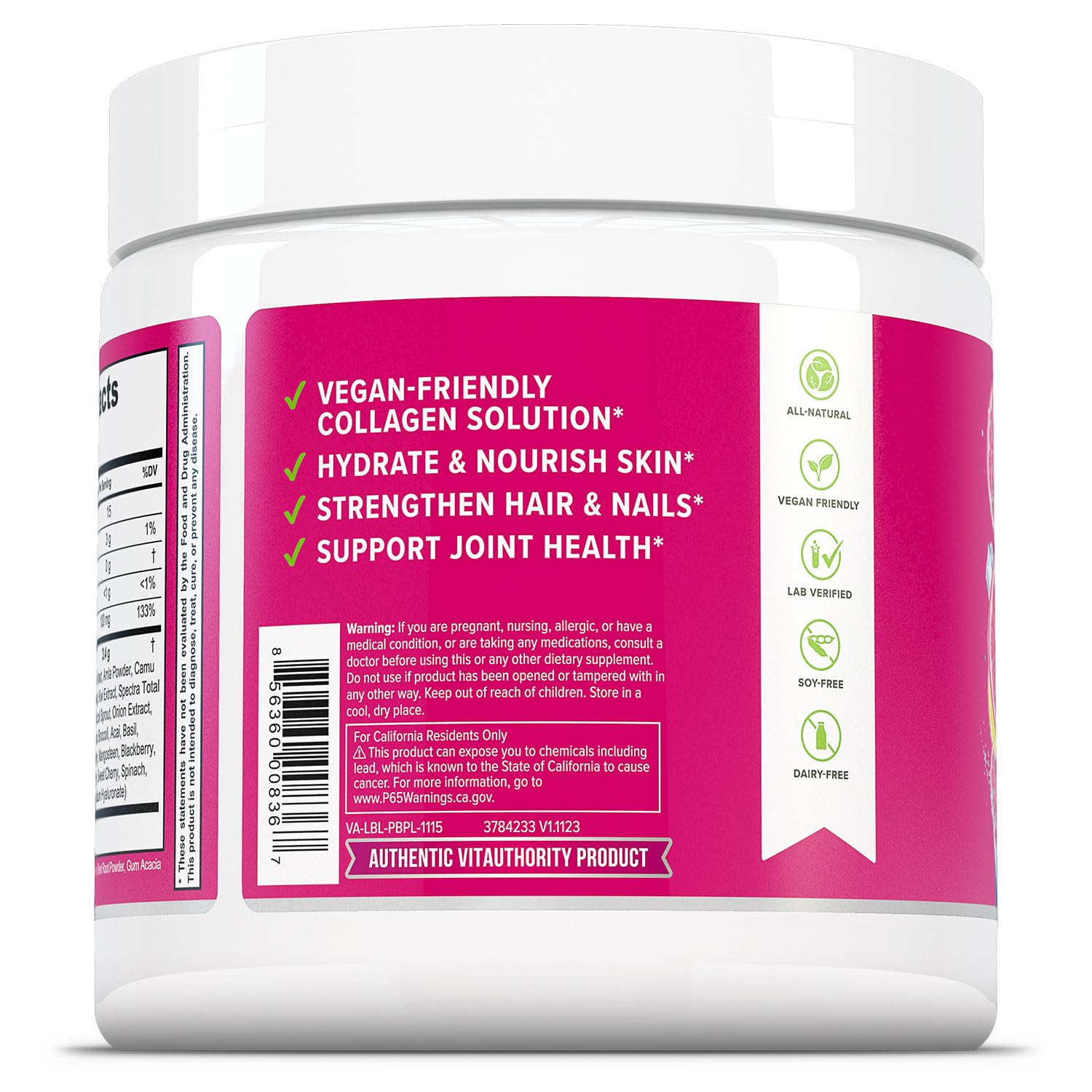 Foto 3 pulgar | Suplemento Vitauthority Colágeno de 30 Servings-Venta Internacional